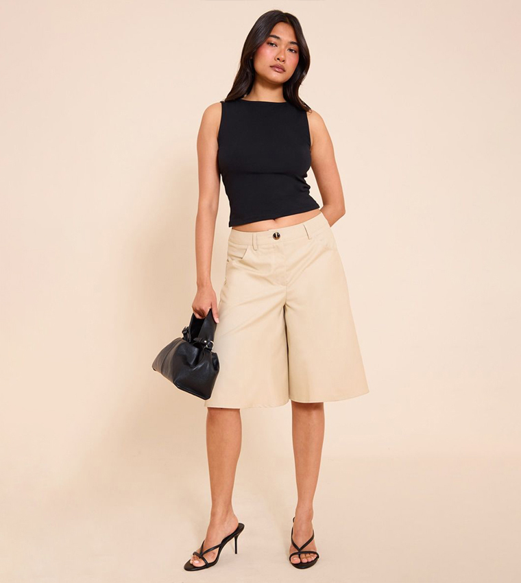 High Waist Extreme Wide Leg Shorts