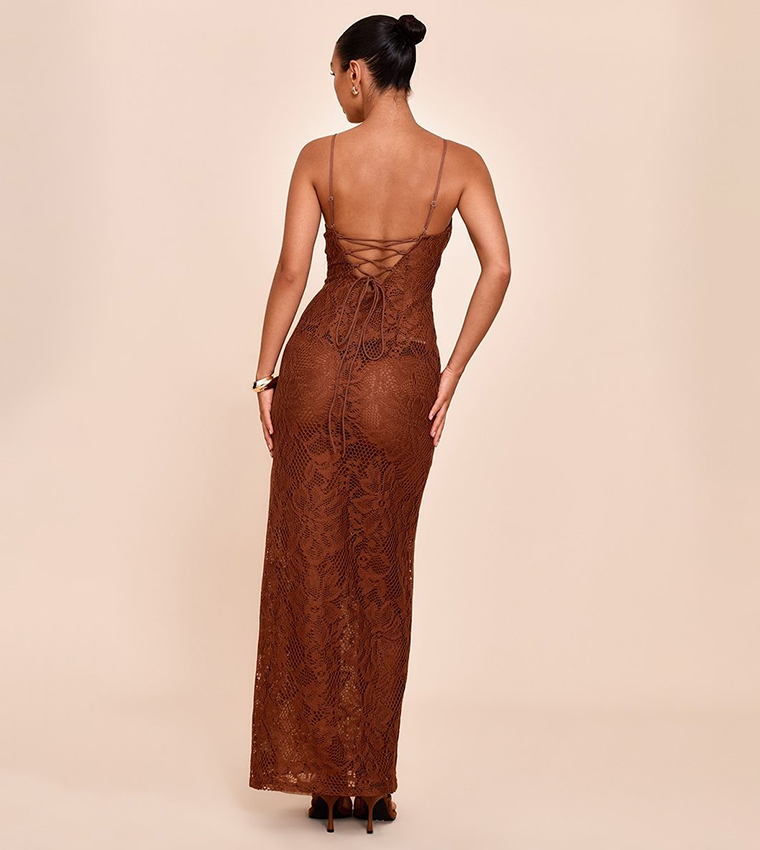 women's petite a line dresses Floral Tiered Midi Dress with convenient side seam Couple 90s Fancy Dress bareii Color:Burgundy