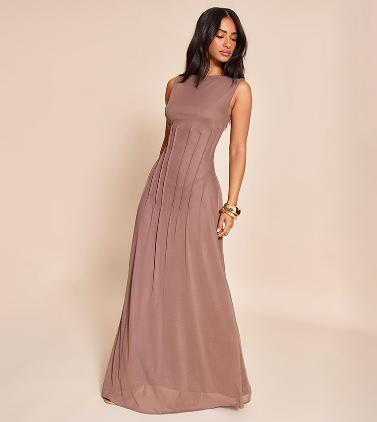 Petite Front Seam Detail Maxi Dress