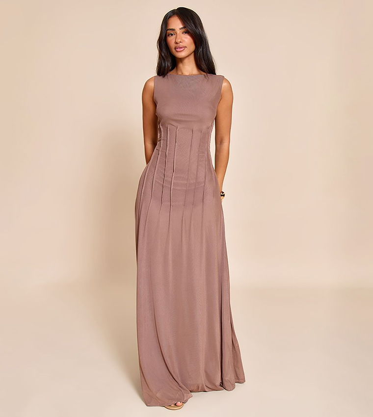 Petite Front Seam Detail Maxi Dress