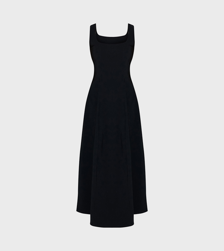 Scoop Neck Sleeveless Maxi Dress