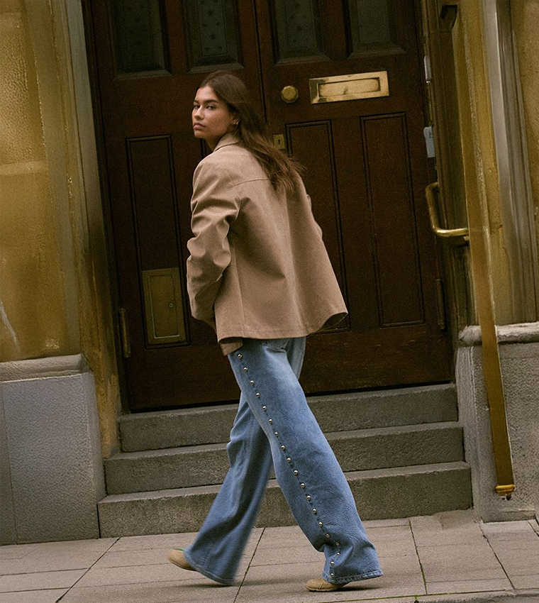 جاكيت شامواه بأزرار 