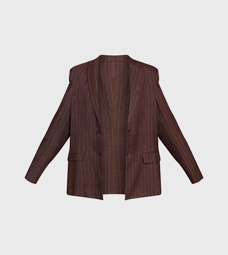 Pinstripe Boyfriend Premium Blazer
