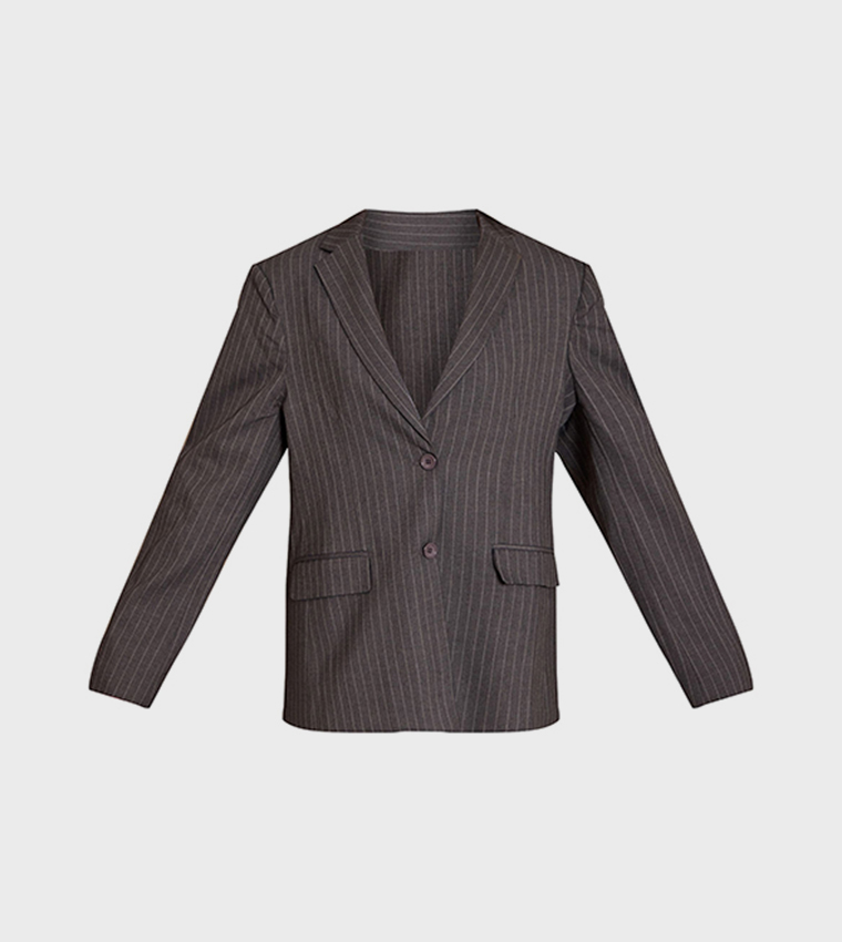 Pinstripe Boyfriend Premium Blazer