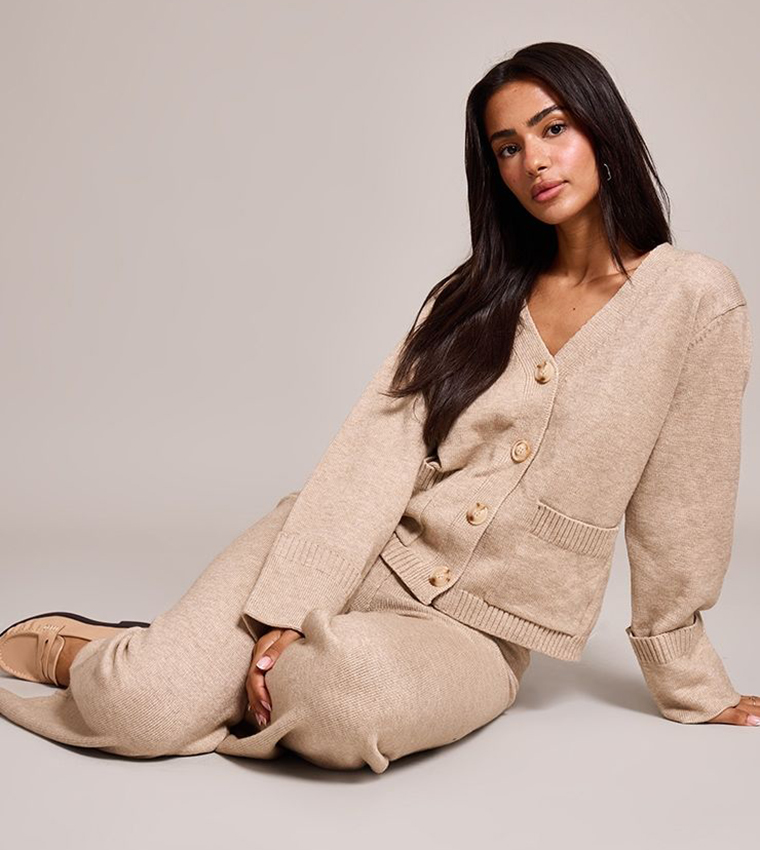 Petite Turn Back Cuff Cardigan