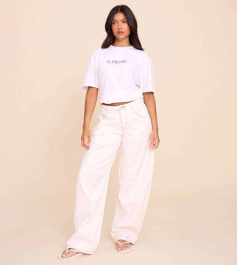 Le Marche Graphic Printed Oversized T-Shirt