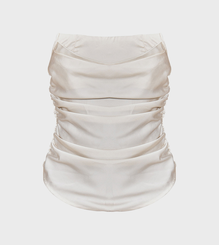 توب كورسيه ساتان بكشكشة 