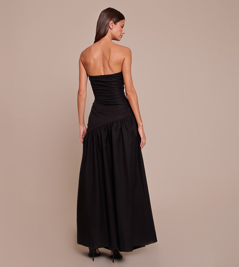 فستان ماكسي سترابلس بكشكشة 