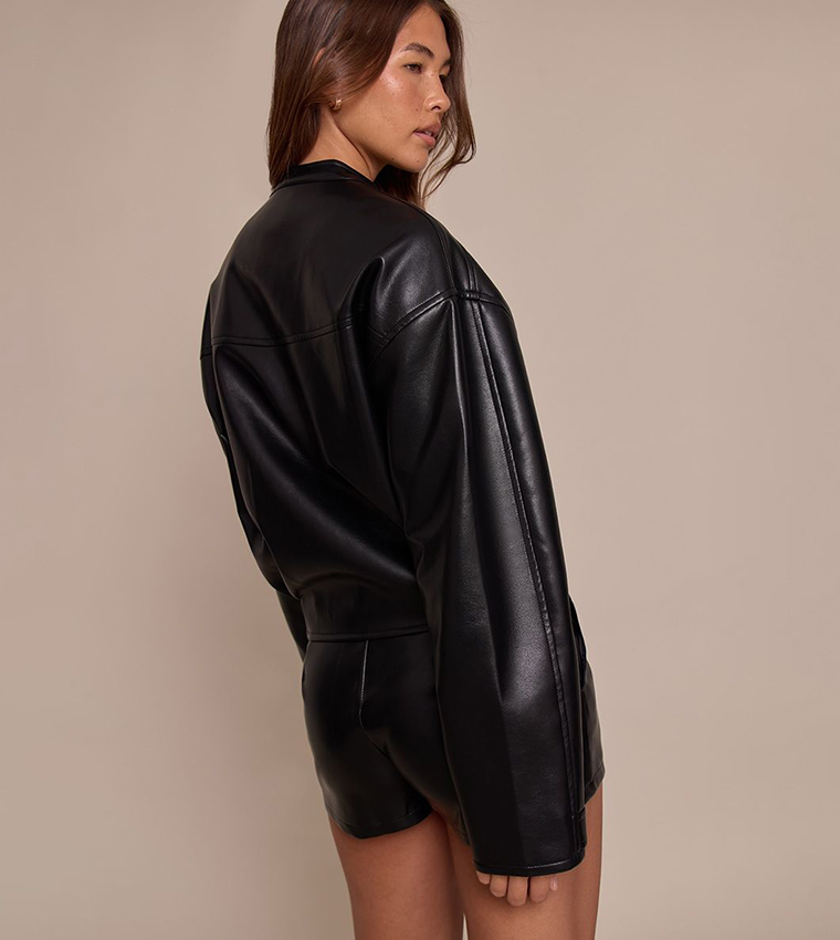 Soft Faux Leather Jacket