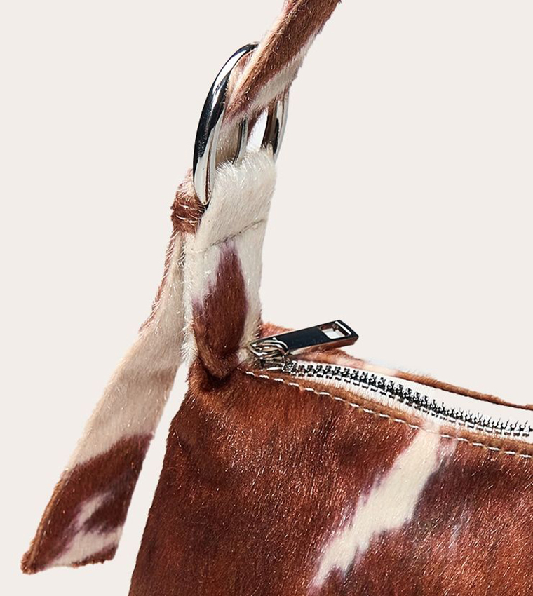 Cow Pony Hair Adjustable Shoulder Bag