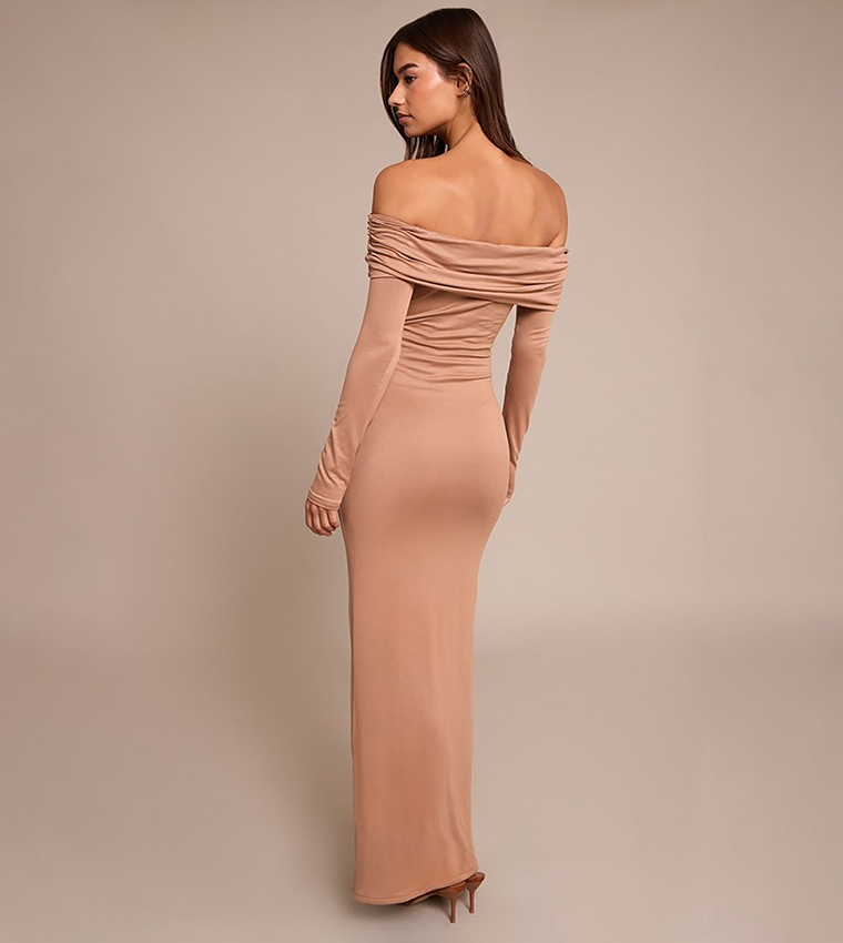 Soft Touch Jersey Bardot Maxi Dress