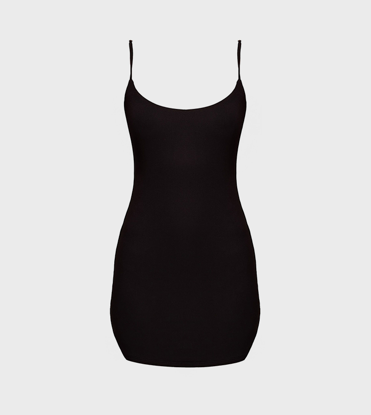 Soft Touch Jersey Strappy Bodycon Mini Dress