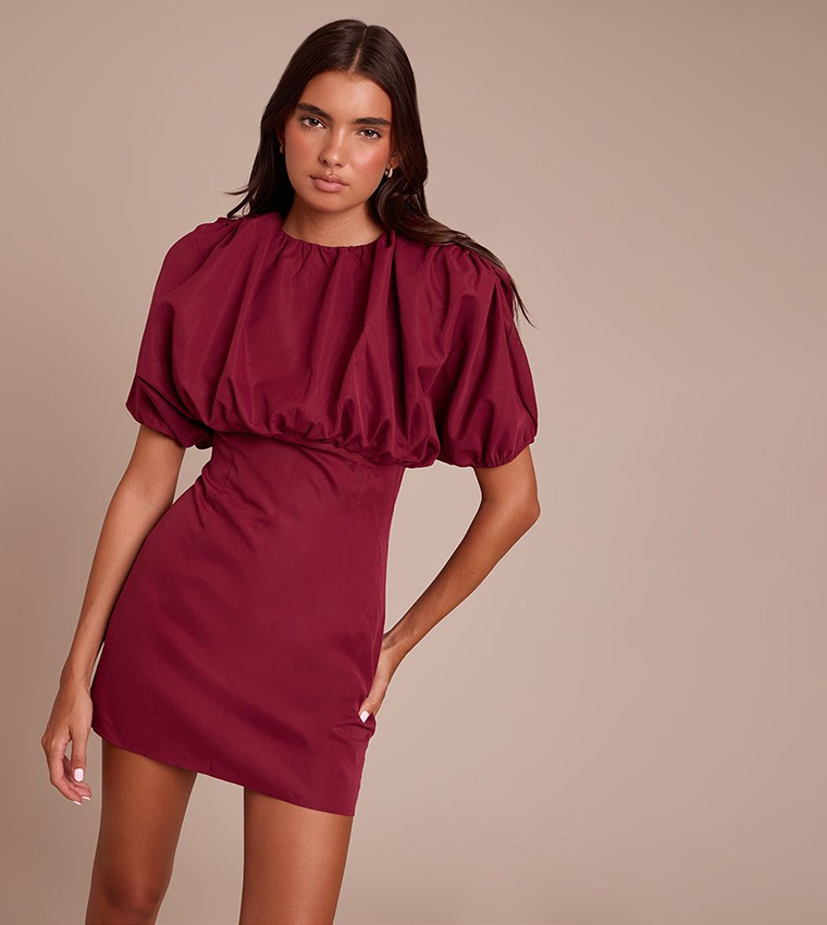 knee length dresses for ladies Pretty Little Thing Red Mini Dress  Circular Clothing Co