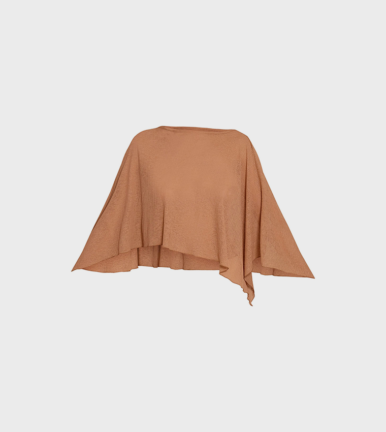 توب طويل غير متماثل بكشكشة 