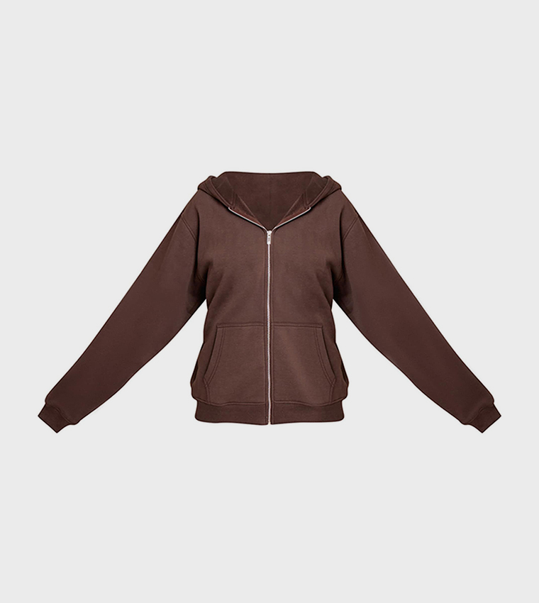 Tall Marl Zip-Through Hooded Jacket