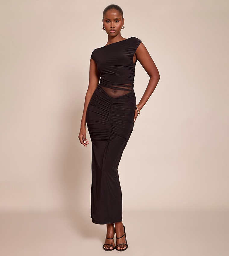 فستان ماكسي اوف شولدر 