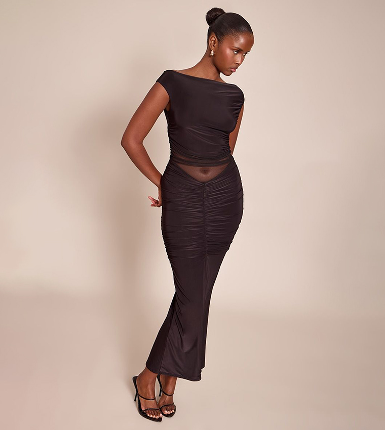 فستان ماكسي اوف شولدر 