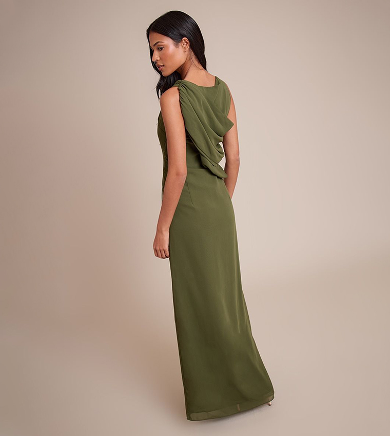 Tall Chiffon Wrap Detail Maxi Dress