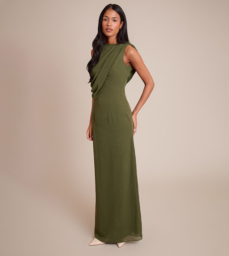 Tall Chiffon Wrap Detail Maxi Dress