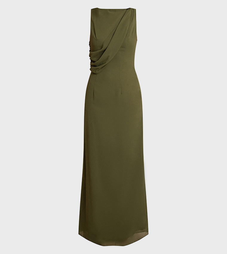 Tall Chiffon Wrap Detail Maxi Dress