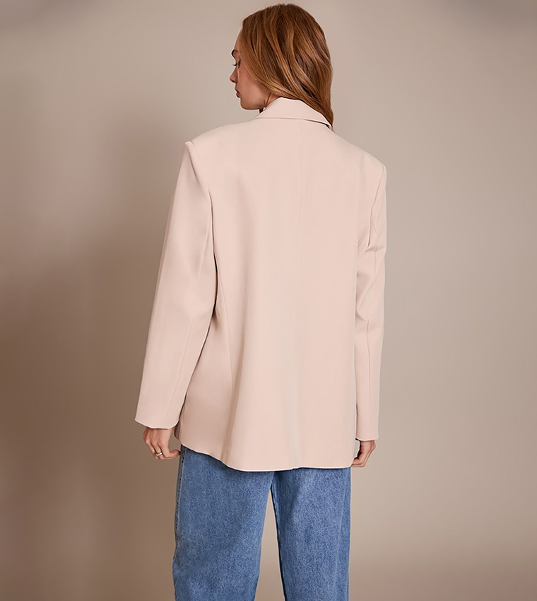 Solid Oversized Blazer
