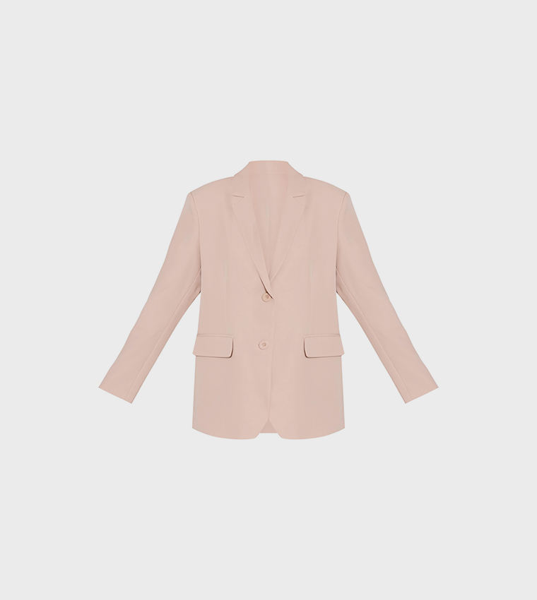 Solid Oversized Blazer