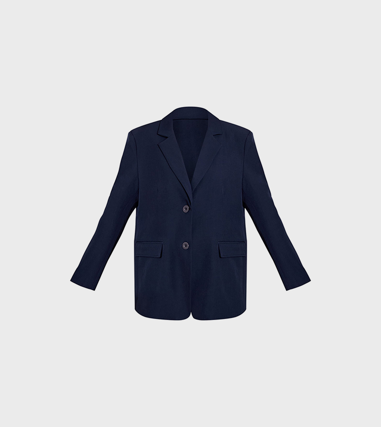 Solid Oversized Blazer