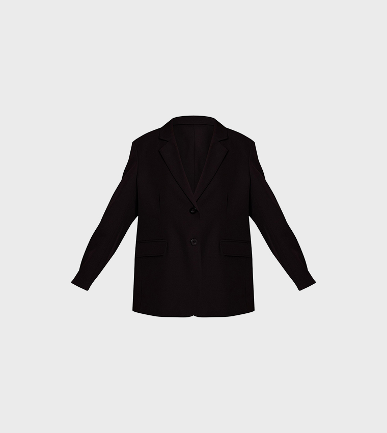 Solid Oversized Blazer