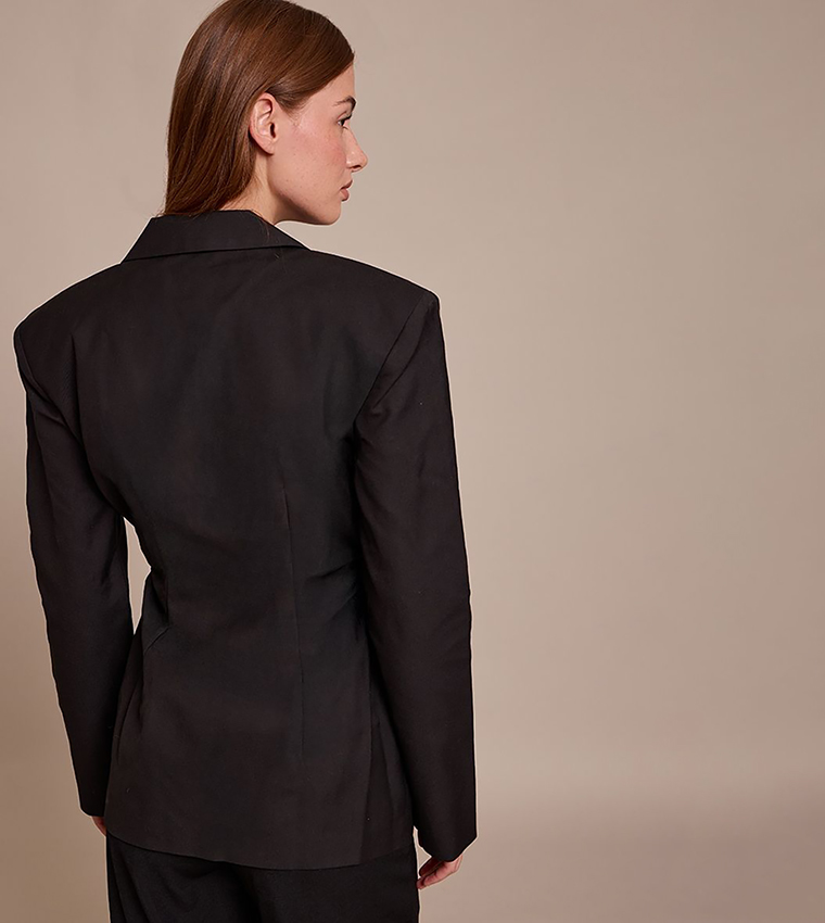 Double Zip Cinched Blazer