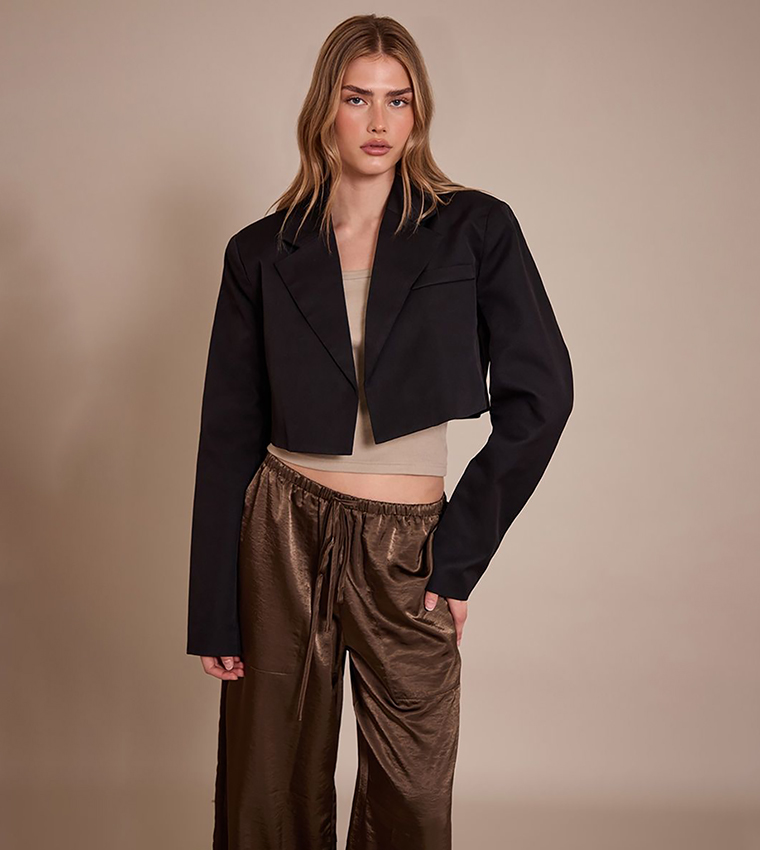 Cropped Tailored Blazer