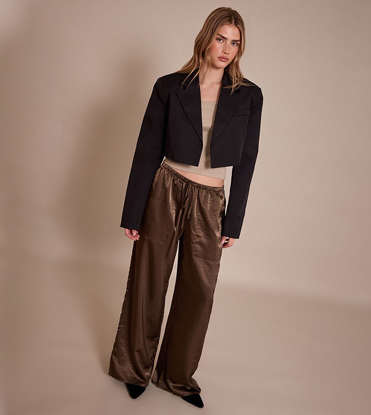 Cropped Tailored Blazer