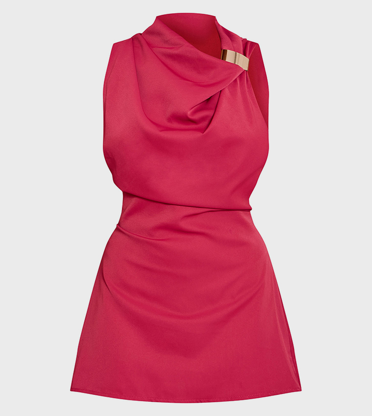 فستان ميني شيفت سادة 