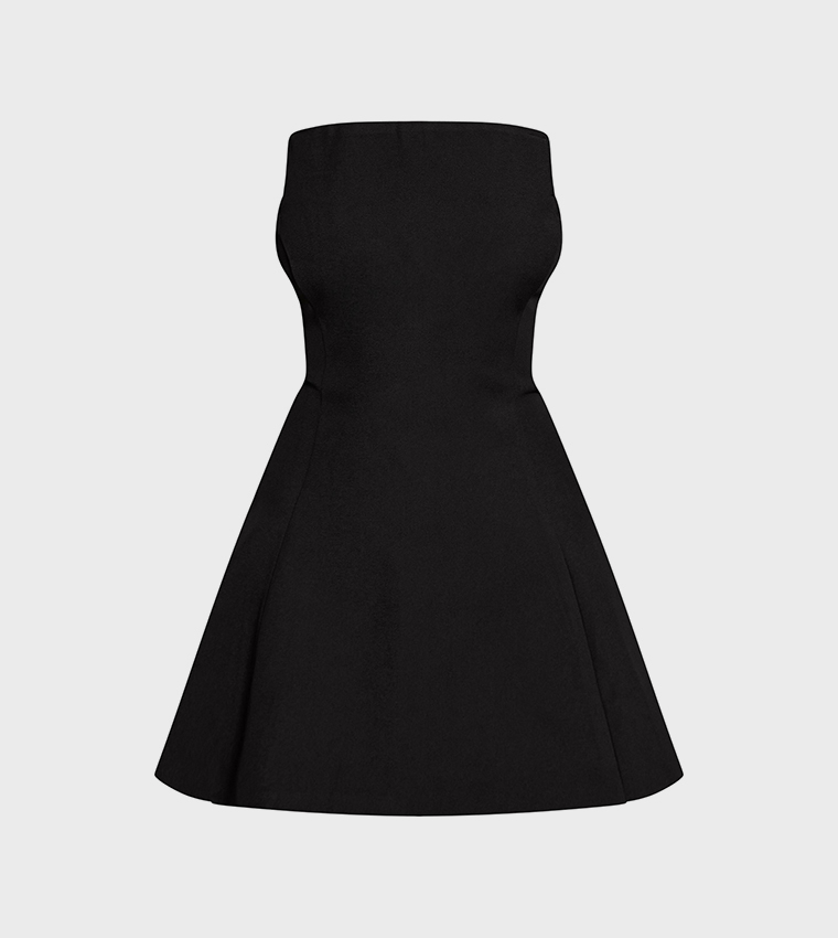 Strapless Hanky Hem Mini Dress