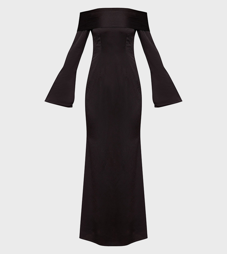 فستان ماكسي كم طويل 