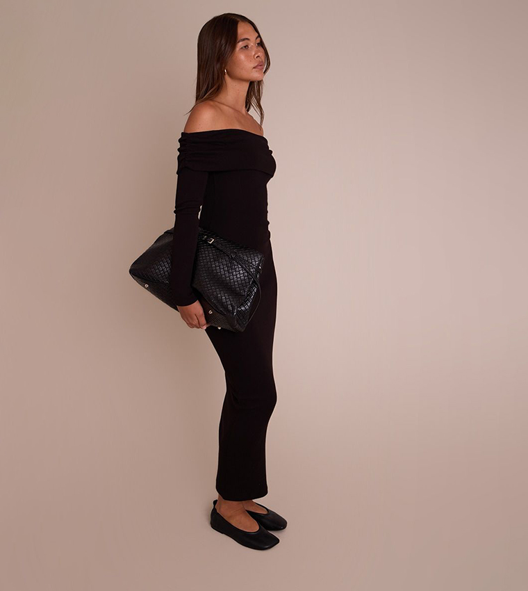 فستان ماكسي مرن كم طويل