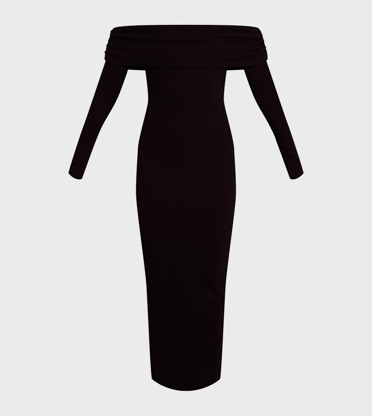 فستان ماكسي مرن كم طويل