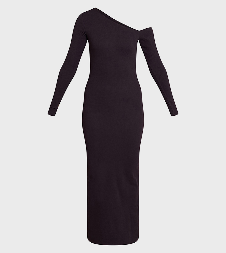 فستان ماكسي مرن كم طويل 