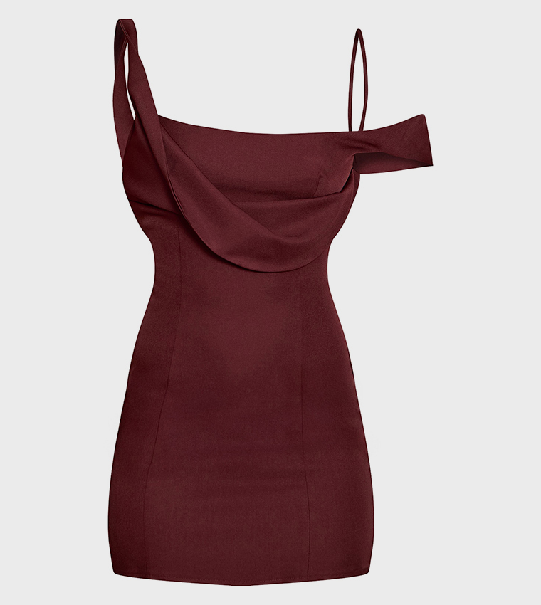 فستان ميني سادة بحمالات 