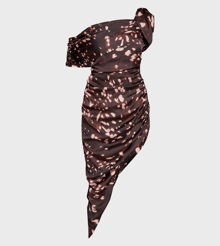 فستان ميني باردو بطبعة 