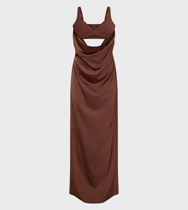 Underwired Strappy Maxi Dress