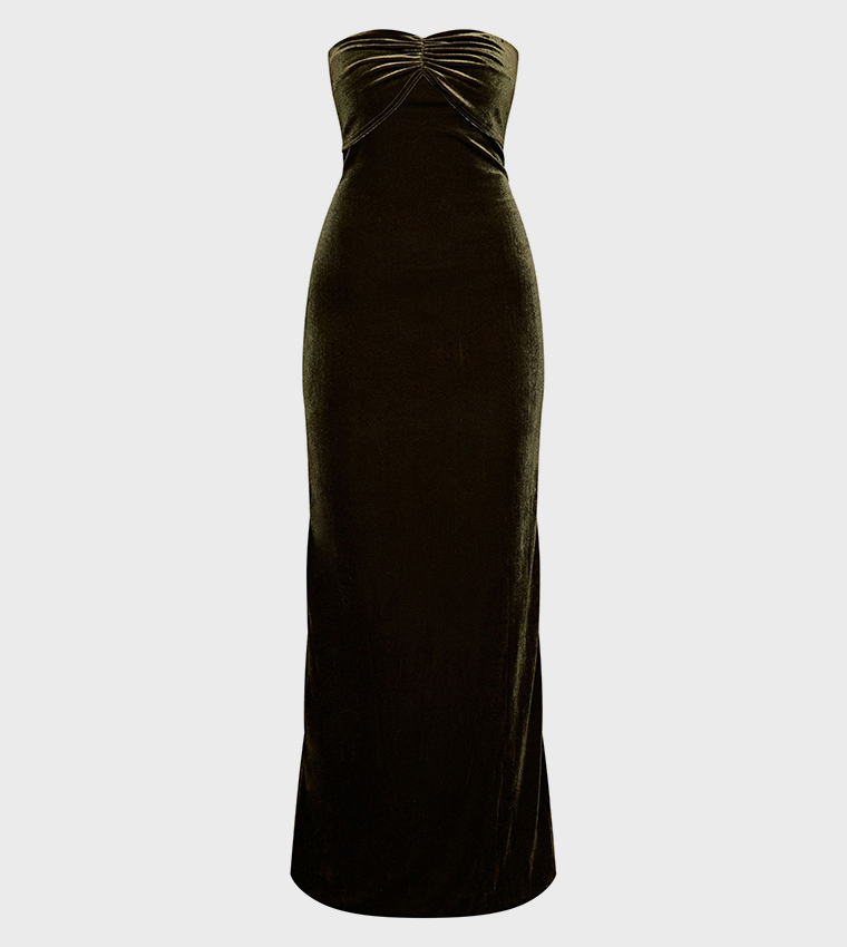 green sleeveless shirt dress Women's Perfectly Framed Green Jersey Knit Contrast Trim Sleeveless Maxi Dress | Color: Kelly Green | Size: L main image 1