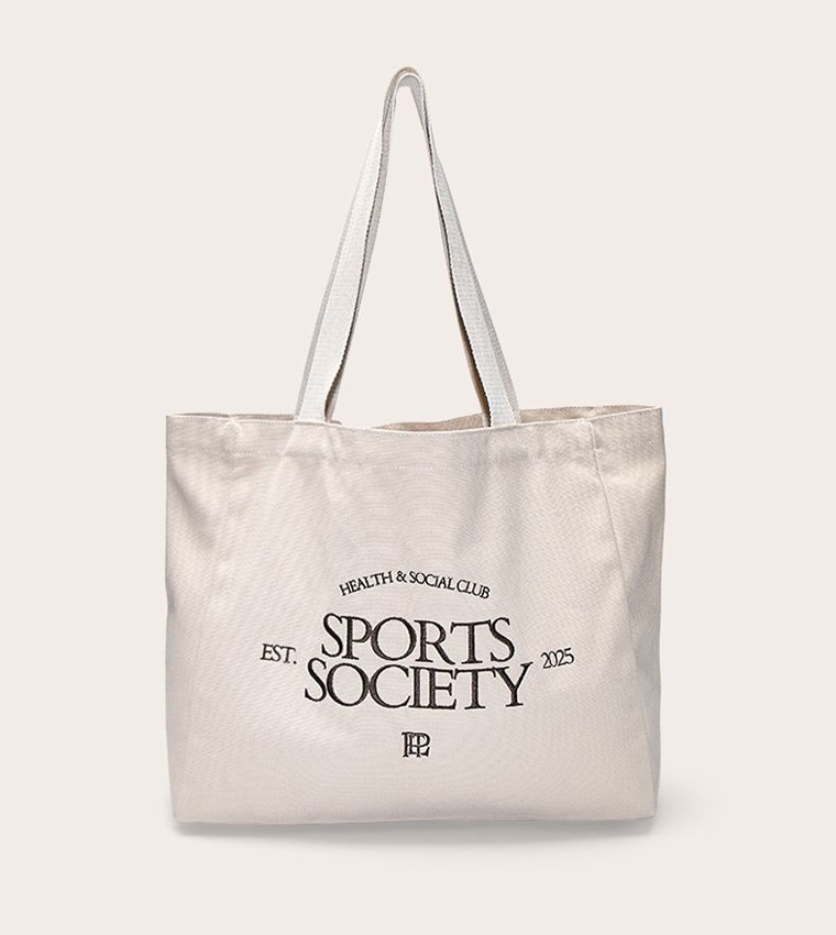Sports Society Canvas Tote Bag
