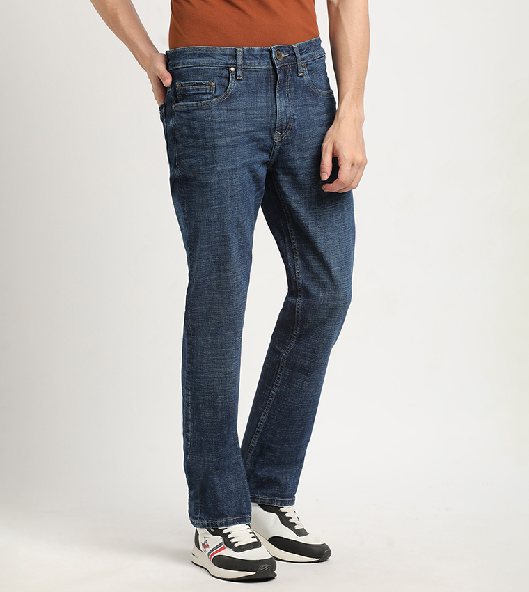 Mid-Rise Slim Fit Jeans