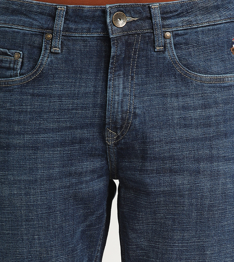 Mid-Rise Slim Fit Jeans