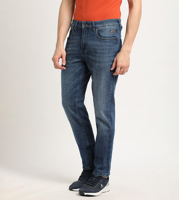 Mid-Rise Slim Fit Jeans
