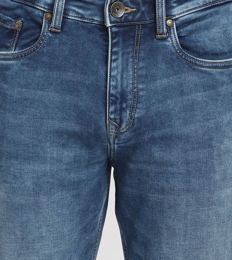 Faded Straight Fit Jeans