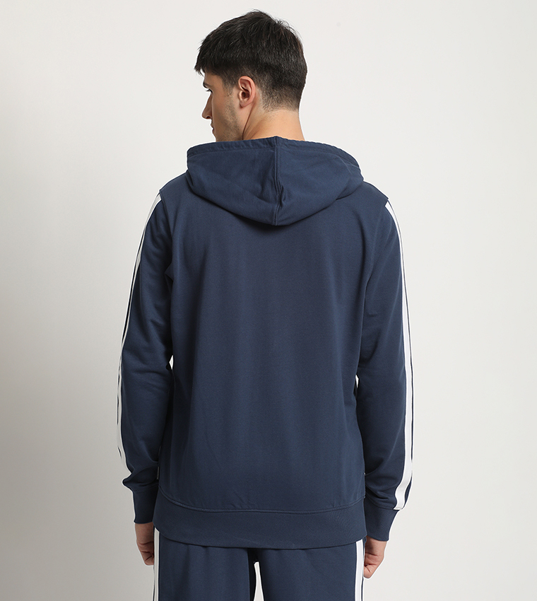 Logo Embroidered Hooded Jacket