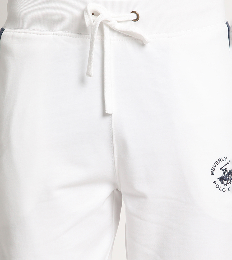 Logo Embroidered Drawstring Waist Track Pants