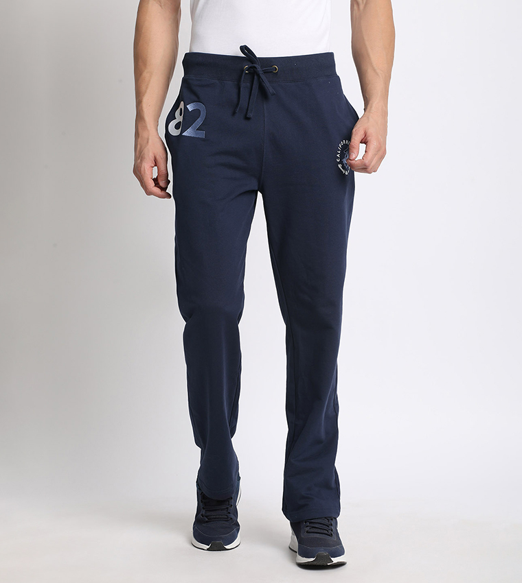 Buy Beverly Hills Polo Club Logo Embroidered Slim Fit Sweatpants In Navy 6thStreet Qatar