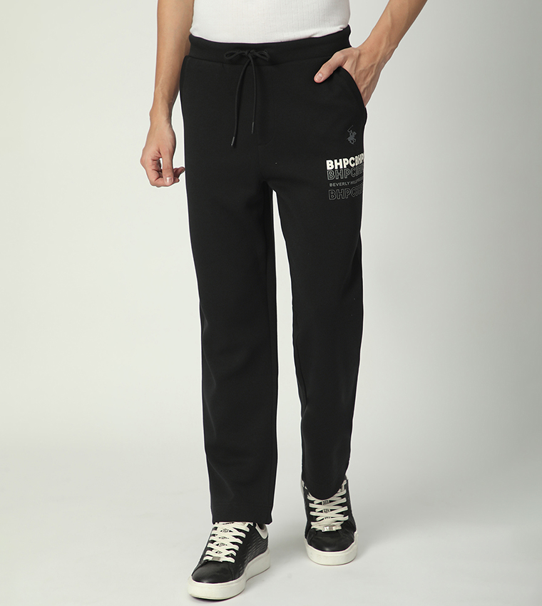 Logo Printed Drawstring Waist Sweatpants
